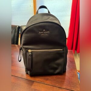 Kate Spade Black Nylon Backpack